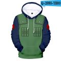 Anime Sasuke/Kakashi 3D Print Men/womens Hoodie boy girl Sweatshirt Casual Unisex Jacket hoodies baby sweatshirt Oversize.