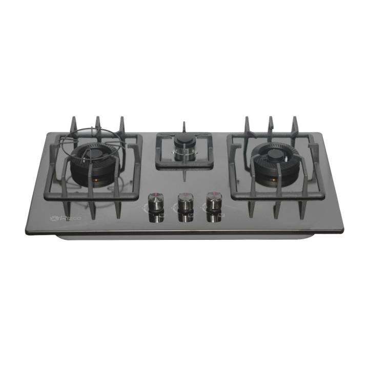 Rizco Gas Burner RGB BIH BL 03 NG Stainless Steel Black