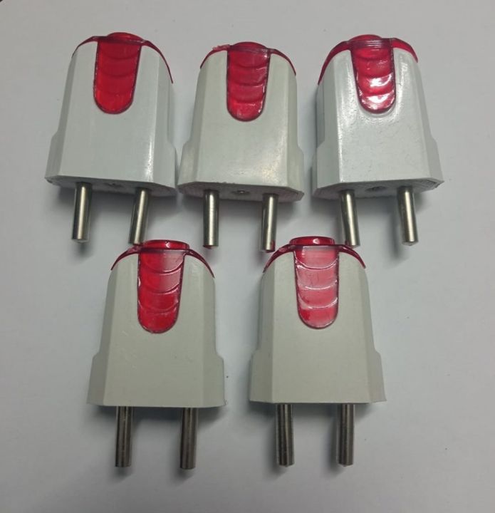 2Pin PLUG Multicolor Electrical Power Plug AC 250V 6A 2 Pin European ...