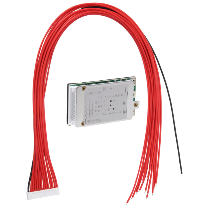 13S 48V 15A Li-Ion Lipolymer Battery BMS PCB Board with Heatsink