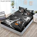 Football Sports Mattress Protector Soccer Bedding Elastic Fitted Sheet Kids Bed Cover Twin Full King Size.