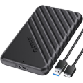 ORlCO 25PW1-U3 MicroB USB3.0 2.5" External Storage HDD Case SATA 5Gbps HDD SSD Hard Drive Enclosure Support UASP for PC Laptop.