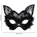 P-Jsmen Luxury Venetian Masquerade Mask Black Cat Lace Mask Fancy Dress Christmas Halloween Costume Party for Girls Women. 