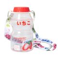 Ins 480ml Cute Fruit Water Bottle BPA Free Fashion Strawberry Milk Water Bottles Portable Heat Resistant Plastic Drinking Cups.