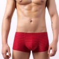 New Sexy Men Boxer Man Para Hombre Mens Boxers Striped Cuecas Masculina Boxershorts Homme Size L-2XL C902.