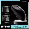 VXE Dragonfly R1 Pro Max Wireless Mouse R1 SE Light weight PAW3395 Nordic52840 4KHz Smart Speed X FPS Office Gaming Mouses Gift.
