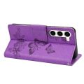 （COD)For Samsung Galaxy S23 5G Butterfly Embossed Horizontal Flip Leather Phone Case. 