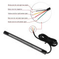 Multifunctions LED Motorcycle Strip Light Brake Tail Turn Signal License Plate Encounter. 