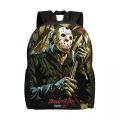 Horror Movie Character Killer Backpack for Men Women Waterproof School College Halloween Film Bag Print Bookbag. 