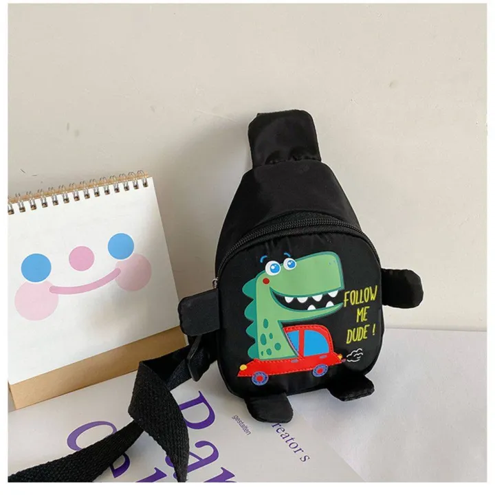 JUTBONG%20Cute%20Sling%20Bag%20Toddler%20Preschool%20Kids%20Baby%20Girls%20Boy%20Shoulder%20Chest%20Bags%20School%20Bags%20Dinosaur%20Cartoon%20-%20Image%202
