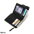Avro Men's Soft PU Leather Business Wallet Multi-Card Slot With ID Holder Solid Color Travel Money Bag For Men.