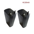 2pcs 4V Lead Acid Battery 1200mAh Rechargeable Storage batteries LED Lamp Headlights Flashlights Electric Mosquito Swatter. 