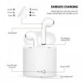 I7S Double Dual Mini Wireless 4.1 Bluetooth Earphone With Power Case - White.