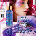 Multifunctional Eye Glitter Nail Hair Body Face Glitter Gel Art Flash Sequins Festival Stage Glitter Liquid Eyeshadow Decoration. 