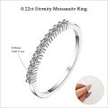 0.5 Carat Heart Cut Moissanite Diamond Solitaire Engagement Wedding Ring Sterling Silver Eternity Bands Bridal Sets for Women.