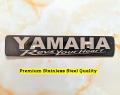 Yamaha Front Name Plate Stainless Steel With Laser Marking Brand Name. 