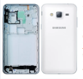Samsung Galaxy J3 (Polycarbonate Plastic) Housing / Back Shell / Casing / Cashing / Back Panel / Battery Cover / Back Door / Back Replacement Part with Body & Button. 