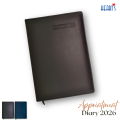 Hearts Appointment Two Date Diary 2026 – Elegant PU Leather Cover, Two-Date Format, Smooth Writing Pages, Professional Business Planner, Office Organizer, Stylish Design for Daily Notes, Meetings & Scheduling [Appointment Diary 2026]. 