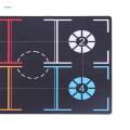 Basketball Training Mat Shock Absorbing Teaching Prop Basketball Footwork Mat for 107cmx76cmx0.3cm. 
