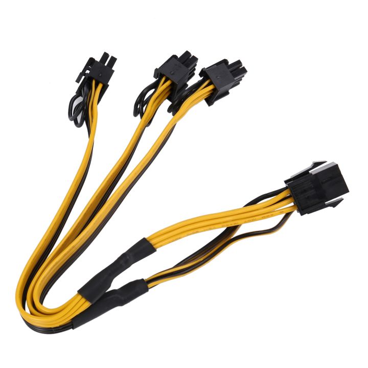 Graphics%20card%20PCIe%20Extension%20Cable-1%20*%20GPU%206Pin%20Power%20Female%20to%208pin%20(6+2)Pin%20Male%20Power%20Supply%20Cable-yellow%20&%20black%20-%20Image%205
