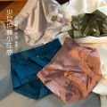 High-End Satin Nude Feel Seamless Underwear Ladies' Hip Lifting Mid-Waist Silk Crotch New Spring and Summer Lace Briefs. 