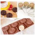 lollipop Silicone Ice Cube Chocolate Cake Cookie Cupcake Soap Molds Mould 6 hold. 