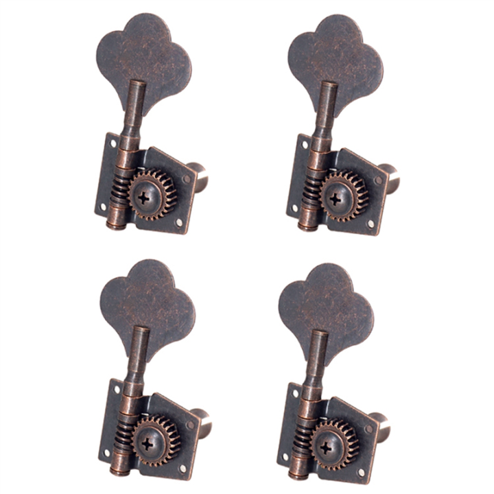 Guitar Vintage Open Bass Guitar Tuning Key Pegs Machine Red Bronze