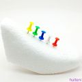[huite]Color Random Push Pin Plastic Assorted Pack School Painting Drawing Notice Cork Felt Board Thumbtack. 