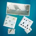 5 Gang Switch With 8 Pin Multi Socket, Pvc Back Part/Tola Board Combo 3 In 1 - Remote Control Switch.
