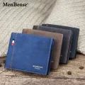 Menbense Classic Men's matte short capacious fashionable retro wallet for men.