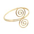 Punk Bohemian Metal Swirl Spiral Upper Arm Open Cuff Bracelet Bangle Adjustable Armlet Armbands Gypsy Turkish Party Jewelry. 
