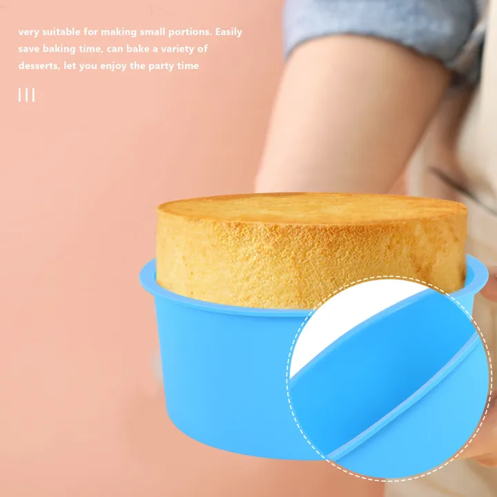 Silicone%20Mini%20Cake%20Molds%204%20Inch%20Round%20Baking%20Pan%20Non-Stick%20Silicone%20Baking%20Mold%20Bakeware%20Pan%20Reusable%20Blue,%20Set%20of%206%20-%20Image%203
