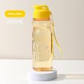 650ML Transparent Water Bottle Portable Sport Bottle for Drinking Kitchen Tools Water Bottles for School Gym Travel Girl and Boy.