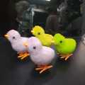 Clockwork Plush Chicken Simulation animal plush jumping stail children's toys -1pcs.