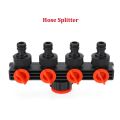 DIY No-Leakage Irrigation System Distributor Hose Splitter 4-Way Watering Splitter 4/7'' 8/11''. 