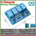 Arduino 4 channel relay module 4-channel relay control board with optocoupler. Relay Output 4 way relay module. 