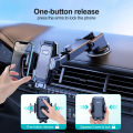 JOYROOM JR-ZS285 Universal Phone Holder 360 Degree Rotation Car Dashboard Mount Phone Bracket Stand - Black. 