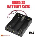 3.7V 18650 3 Tank Battery Storage Box 4.2V 18650 Battery Rechargeable 3S 3 Slot Battery Casing Bracket Holder For With Cable.