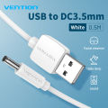 Vention USB to DC 3.5mm Power Cable USB A to 3.5 Jack Connector 5V Power Supply Adapter for Fans USB HUB DC Charging Cable. 
