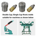Metal Rivet Single Double Cap Rivets Install Mold For Hand Punch Press Machine Dies For Clothes Leathercraft Sewing Accessorie. 