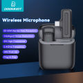 DoomHot Mini Mic Wireless Lavalier Microphone Intelligent Noise Reduction Microphone with Charging Box Professional Plug-Play Microphone For iPhone Android Smartphones Camera Recording Live. 