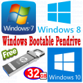 Windows Bootable Pendrive 32Gb Free Multi Windows 7 8 10 Auto Active Key - Convenient Bootable Pendrive For Multiple Windows Versions. 