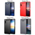 Carbon Brushed Casing Sony Xperia XZ2 Premium XZ1/XZ2 Compact XZ3 XZ4 XZ5 Xperia 10 II III 10+ 10 Plus Phone Case Cover. 