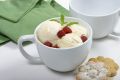 Ceramic Soup Cup 500ml 1 Piece & 1 Piece Melamine spoon (4.5*4.5*3 inches).
