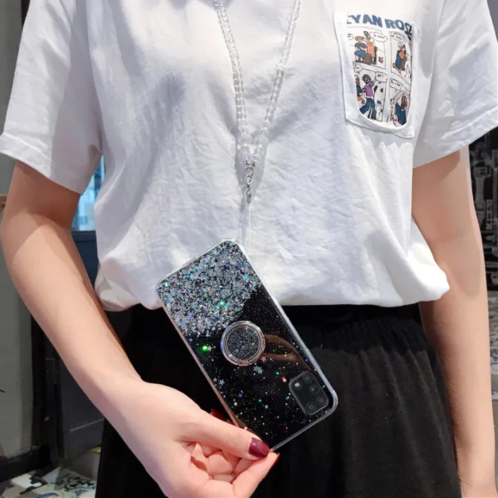 Casinglee%20for%20Realme%207%20Pro%20case%20Shiny%20Ring%20Glitter%20Soft%20Transparent%20Holder%20Stand%20Back%20cover%20with%20String%20for%20Realme7%20Pro%20Phone%20cases%20cover%20Stars%20Moon%20Girls%20-%20Image%204