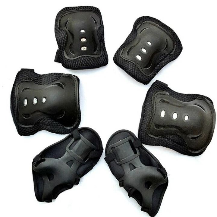 【Hey my home】6pcs/1 Set Protector Kids Adult Skating Scooter Elbow Knee Pads ty Gear Set High Quality