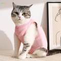 Cat Recovery Suit Outfits Prevent Licking Pets Clothes for After Spay Kitten Pink S.