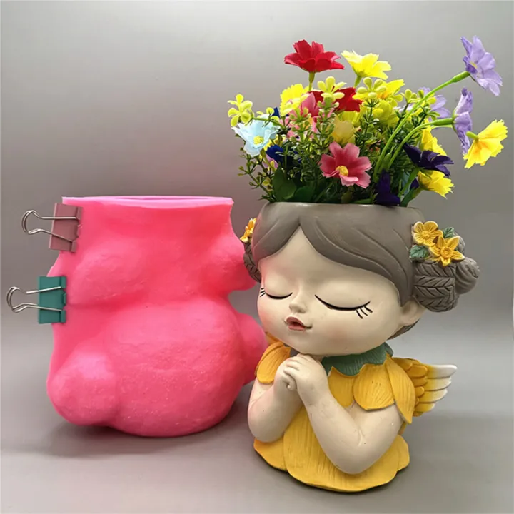 Silicone%20Mold%20Flower%20Fairy%20Prayer%20Flower%20Pot%20Resin%20Yellow%20-%20Image%206