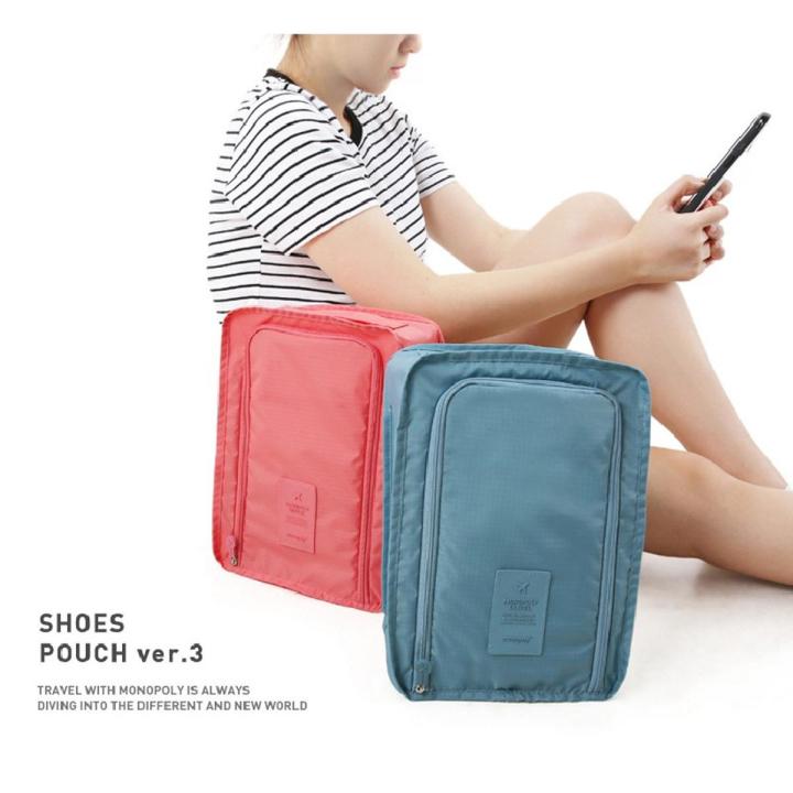 Waterproof Travel Shoes Storage Bag Outdoor Pouch Zip Portable