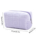 Cute Fur Makeup Bag For Women Zipper Large Solid Color Cosmetic Bag Travel Cosmetic Bags Cute Mini Zipper Toiletry Bag Watty Store. 